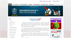Desktop Screenshot of ijbttjournal.org